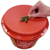Salvation Army Bell Ringer Bucket